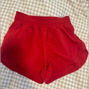 Lululemon Athletica Red Women's Athletic Shorts